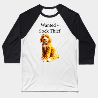 Wanted - Sock Thief Baseball T-Shirt